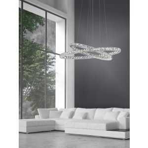 CELINE Chrome Aluminium & Crystal Adjust