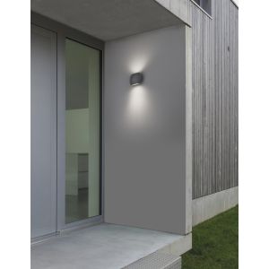 COMO Dark Gray Alum. Glass Diffuser LED