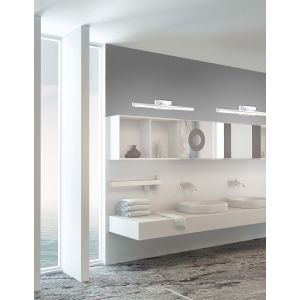 VANESE Chrome Aluminium & Acrylic LED 18