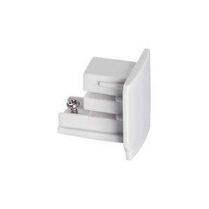 3-Fase rail, eindkap, wit
