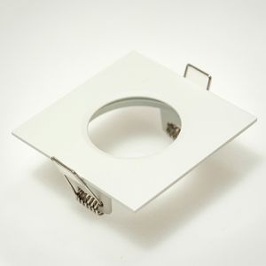 Downlight ring, vierkant 82(72)mm, puur