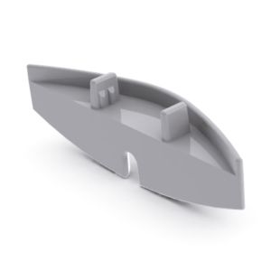 Eindkap vloer 35mm, met schroefgat, PVC