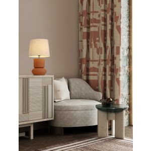 IZUMI Terracotta Ceramic & Fabric Shade