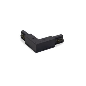 L CONNECTOR 3 PHASE RIGHT BLACK