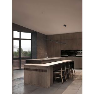 Puize Triac Dimmable Sandy Black Alumin