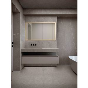 AMBOR Mirror Glass Anodized Gold Alumini