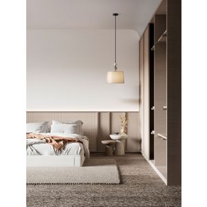 Damo Matt Black Metal Gray & Brown Ceram