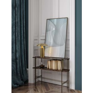 Karpos Antique Brass Gold Metal LED 5 Wa