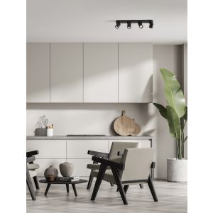 Amecy Sandy Black Aluminium LED GU10 4x