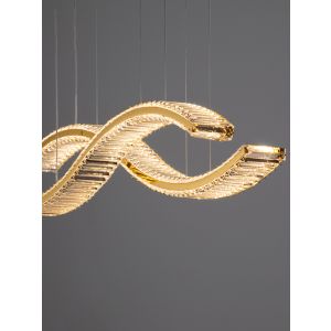 AURELIA Triac Dimmable Gold Metal & Crys