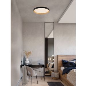 Vomos Triac Dimmable Sandy Black & Wood