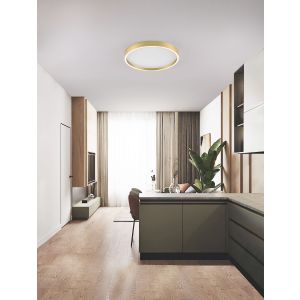 Istos Triac Dimmable Brushed Gold Metal,