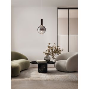 Nostos Dimmable Smoky Glass & Gold Met