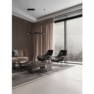 LUNETTE Triac Dimmable Sandy Black Alumi