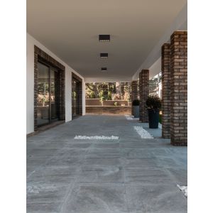 Jax Sandy Black Aluminium & Glass LED 7