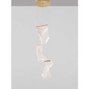 SIDERNO Gold Aluminium & Acrylic LED 16