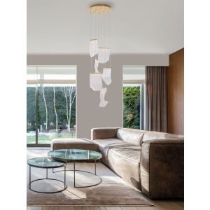 SIDERNO Gold Aluminium & Acrylic LED 39