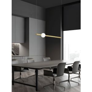 NEUTRON Gold Aluminium & Acrylic LED 10