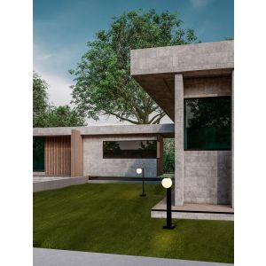 ORACLE Sandy Black Aluminium & Opal Glas