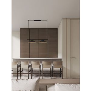 LUI Sandy Black Aluminium & Steel LED 24