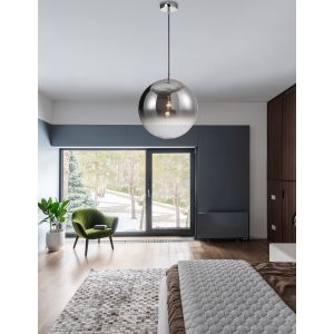 LAZIONE Gradient Smoke Glass Chrome Alum