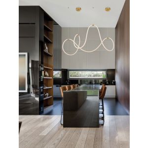 CERELIA Dimmable Brass Gold Metal & Fibe