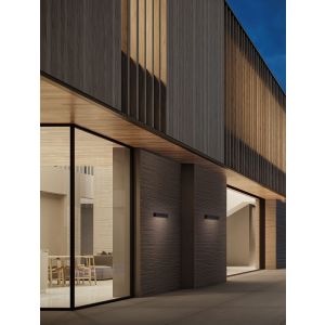 ALLURE Sandy Black Aluminium & Glass LED