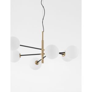 VITRA Satin Gold Black Metal White Opal