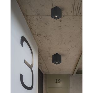 RENDE Sandy Black Aluminium LED GU10 1x1