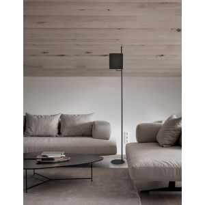 YAMA Black Fabrirc Shade & Black Alumini