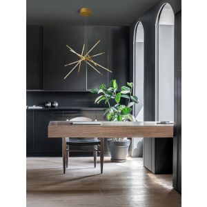 RACCIO Gold Metal & Acrylic LED 56 Watt