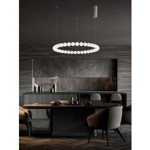 PERLA Triac Dimmable Chrome Metal & Opal