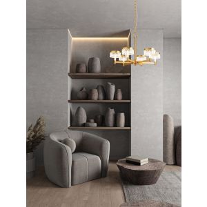 Bion Brass Gold Metal & Clear Acrylic LE