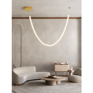 Perla Triac Dimmable Gold Metal & Opal