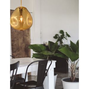 LAVA Gold Metal Handmade Gold Glass LED