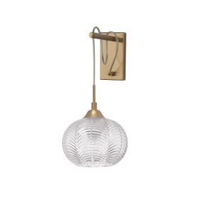 VARIO Clear Glass & Satin Gold Metal LED