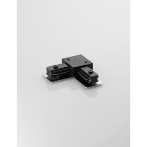 Black Aluminium L connector 2 Wires