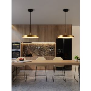 Vetro Satin Gold Aluminium & Acrylic Bla