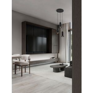 PARLO Stone Black Ceramic Shade & Sandy