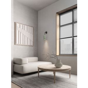 PARLO Matt Green Ceramic Shade & Sandy