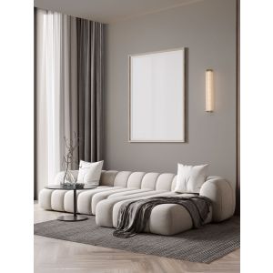 ESSENZO Antique Brass Steel & Glass LED