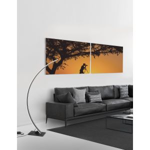 BRETON Sandy Black Aluminium & Acrylic L