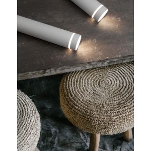 ESCA Sandy White Aluminium & Acrylic LED