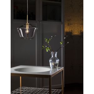 PRISMA Clear Glass Gold Metal LED E27 1x