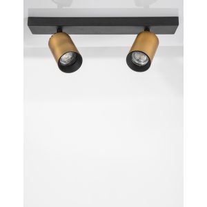 INUS Black & Satin Gold Aluminium LED GU