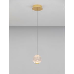 BRILLANTE Gold Aluminium & Clear Glass L