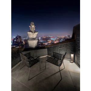 ARAN Gray Cement Glass Diffuser LED 8 Wa