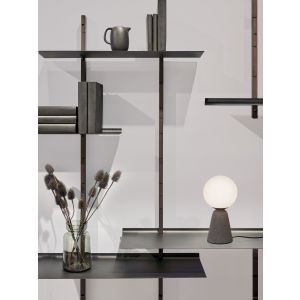 ZERO Gray Concrete & Opal Glass LED G9 1
