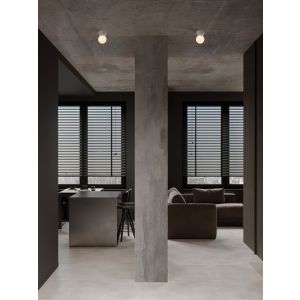 ZERO Gray Concrete & Opal Glass LED G9 1