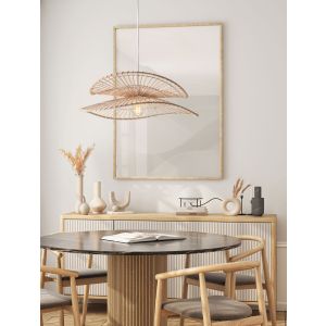 ARTIC Natural Bamboo & Rattan Sandy Whi